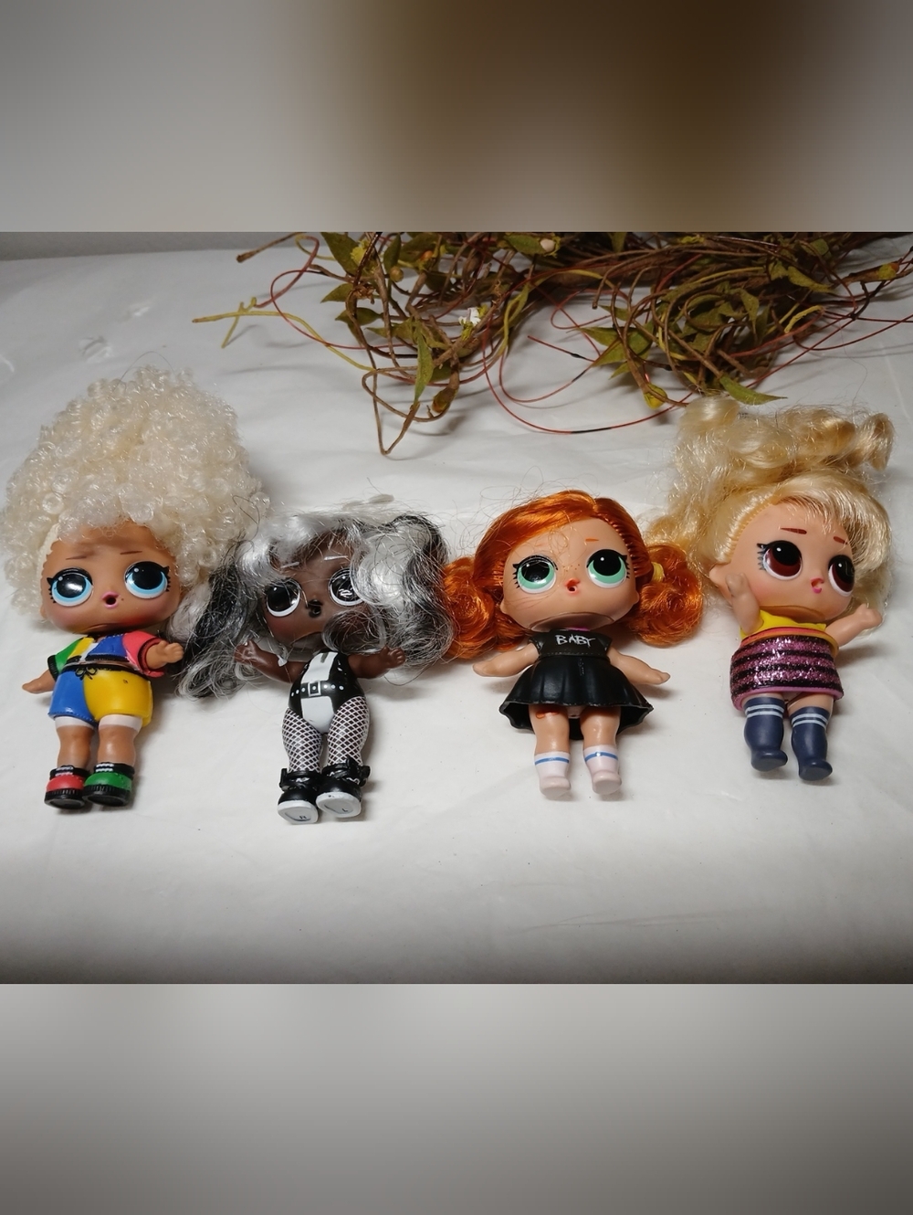 L.O.L. Surprise! Dolls - Variety Bundle Of 4 Fun Hairstyles EUC Girl Toys